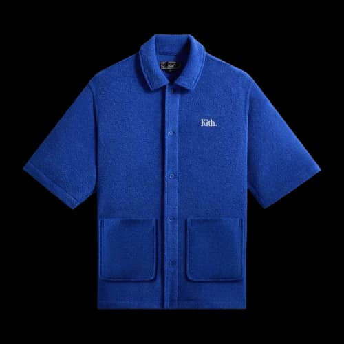 Kith Towel Boucle Boxy Collared Overshirt 'Cyclone'
