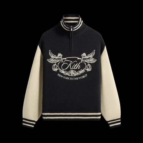 Kith Quarter Zip Wyona Sweater 'Cyclone'