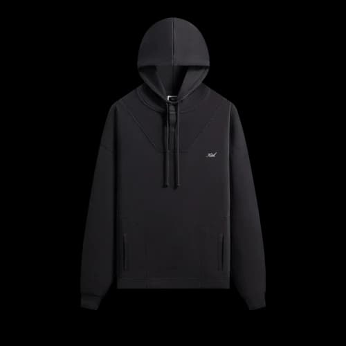 Kith Rib Neck Cropped Camden Hoodie 'Black'