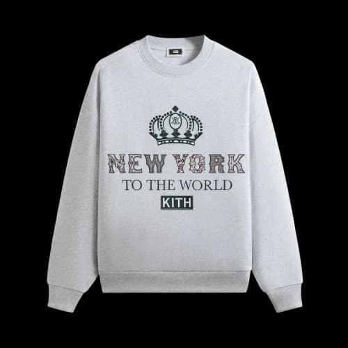 Kith Nelson Crewneck 'Light Heather Grey'