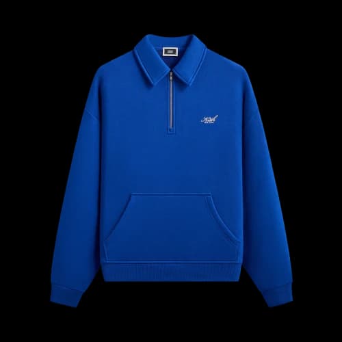 Kith Quarter Zip Popover Sweatshirt 'Cyclone'
