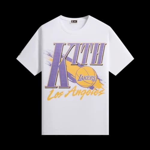 Kith For NBA All-Star Los Angeles Lakers Retro Ball Boxy Tee 'White'