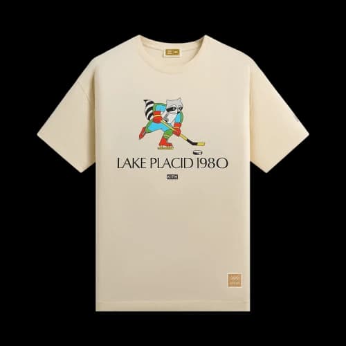 Kith For Olympics Heritage Lake Placid Vintage Tee 'Sandrift'