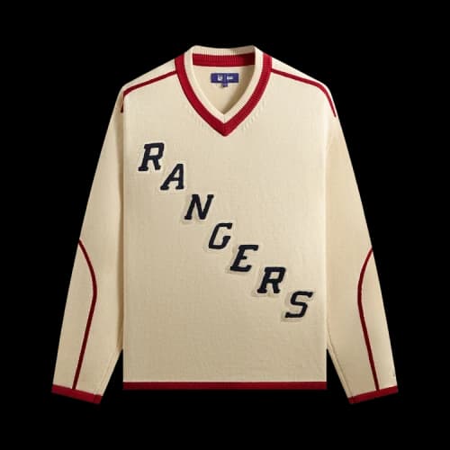 Kith x New York Rangers Beau Sweater Sandrift