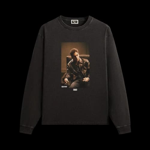 Kith For The Sopranos Christopher Vintage Long Sleeve Tee 'Black'