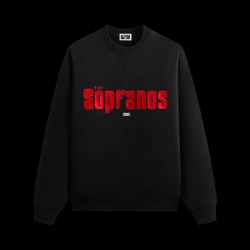 Kith For The Sopranos Main Logo Nelson Crewneck 'Black'