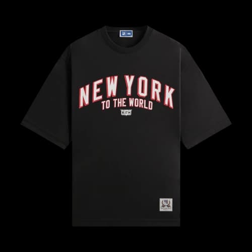 Kith x New York Rangers New York Vintage Jones Tee Black