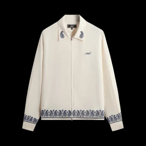 Kith Cupro Linen Zip Front Sanford Shirt 'Silk'