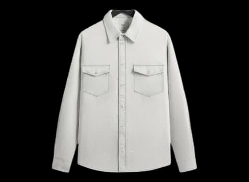 Kith Midweight Denim Long Sleeve Warwick Shirt Eden Wash