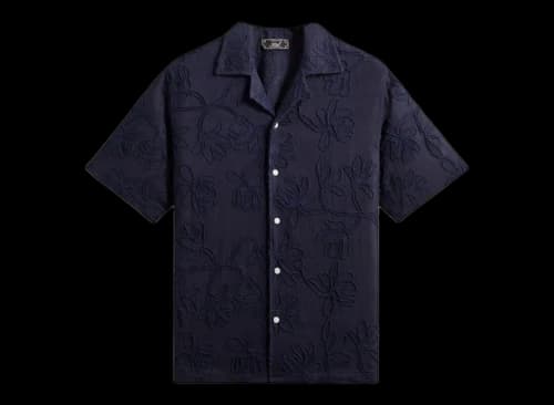 Kith Corded Floral Thompson Camp Collar Shirt Nocturnal