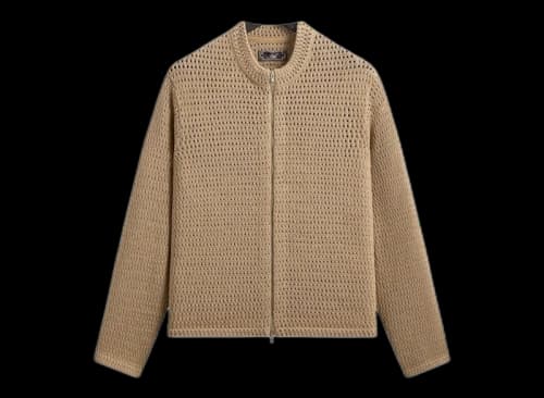 Kith Crochet Luke Zip Front Sweater Durum