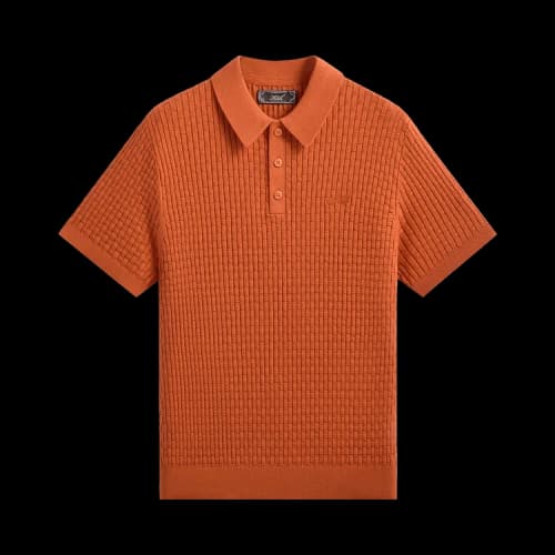 Kith Basket Weave Tilden Polo 'Clementine'