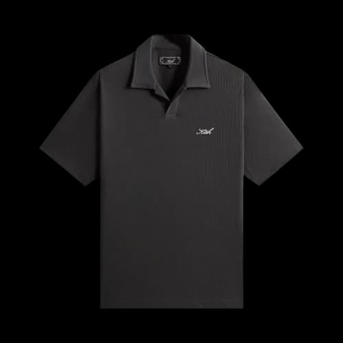 Kith Micro Waffle Drew Polo 'Carbon'