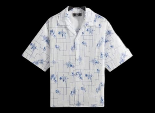 Kith Embroidered Cotton Voile Gianni Shirt White