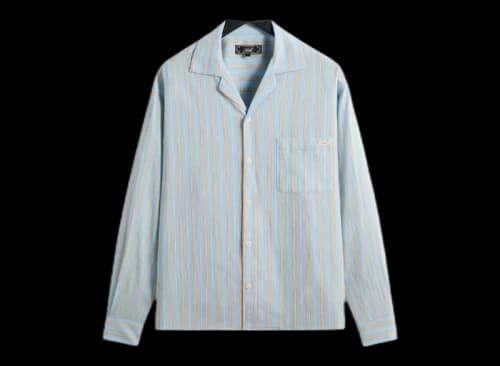 Kith Barre Stripe Long Sleeve Gianni Shirt Serene