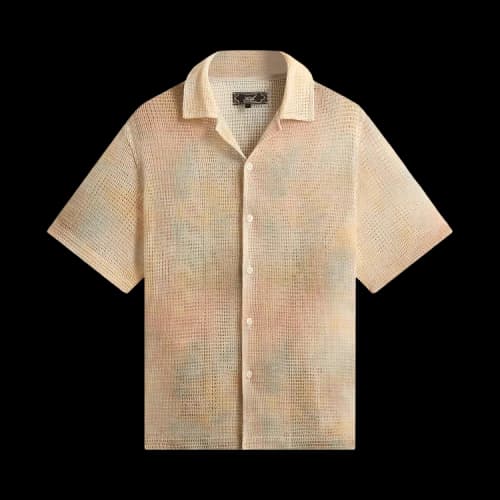 Kith Cloud Dye Cotton Mesh Thompson Camp Collar Shirt 'Sedona'