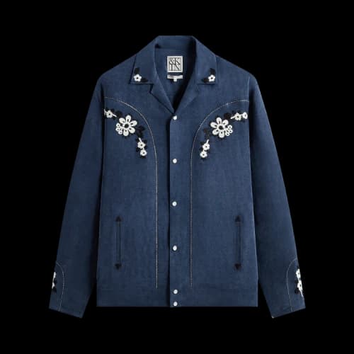 Kith &Kin Cupro Linen Wally Shirt 'Nocturnal'