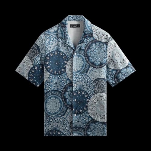 Kith Mosaic Mandala Thompson Camp Collar Shirt 'Novel'