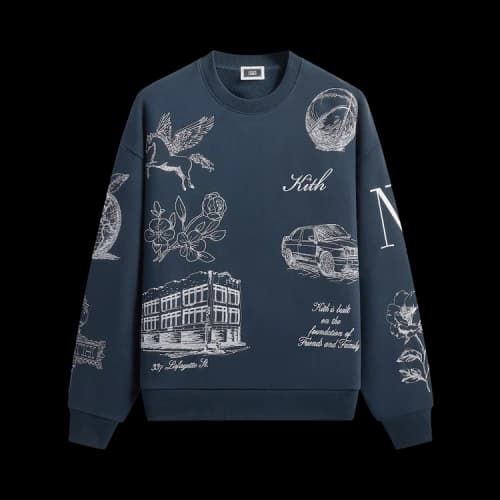 Kith New York To The World Nelson Crewneck 'Nocturnal'