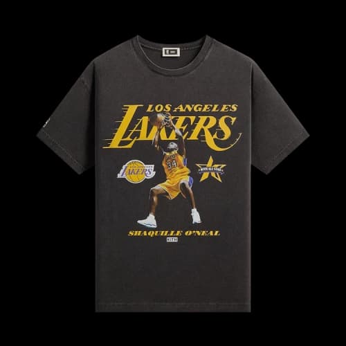 Kith For NBA All-Star Los Angeles Lakers Shaquille O'nEal Vintage Tee 'Black'