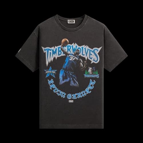 Kith For NBA All-Star Minnesota Timberwolves Kevin Garnett Vintage Tee 'Black'