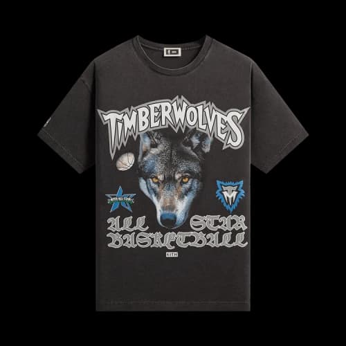 Kith For NBA All-Star Minnesota Timberwolves Vintage Tee 'Black'