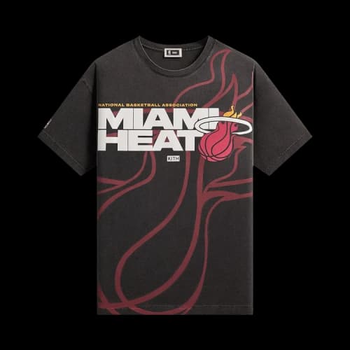 Kith For NBA All-Star Miami Heat Vintage Tee 'Black'