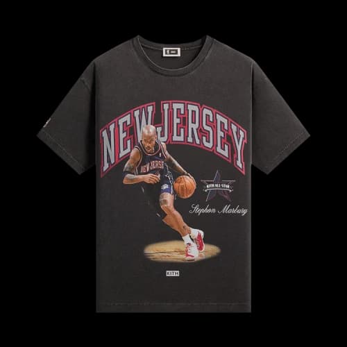 Kith For NBA All-Star New Jersey Nets Stephon Marbury Vintage Tee 'Black'