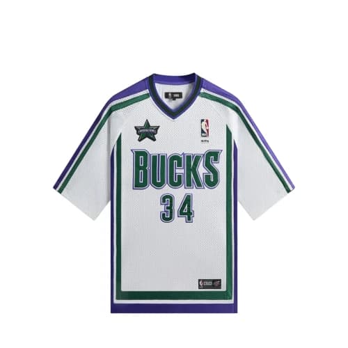 Kith For NBA All-Star Milwaukee Bucks Leon Shirt 'White'