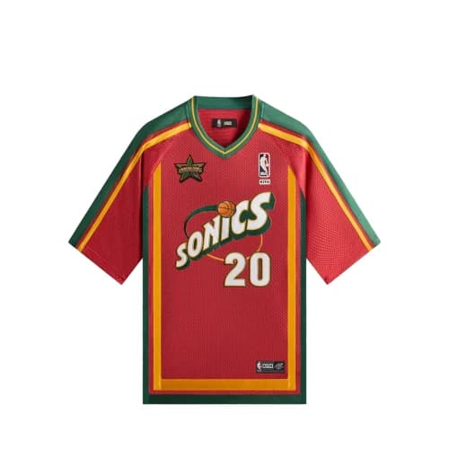 Kith For NBA All-Star Seattle Supersonics Leon Shirt 'Crimson'