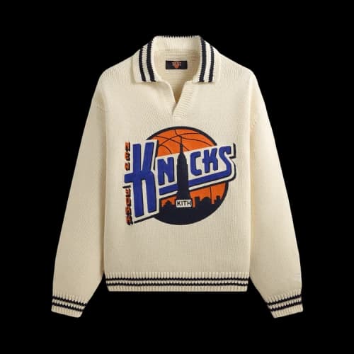 Kith For The New York Knicks Nelson Rugby Sweater 'Sandrift'