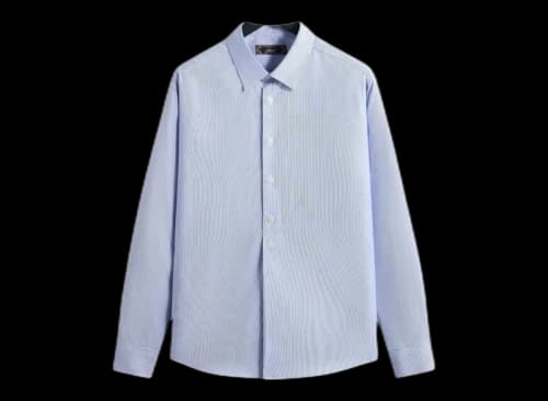 Kith Textured Microstripe Ian Popover Shirt Marina