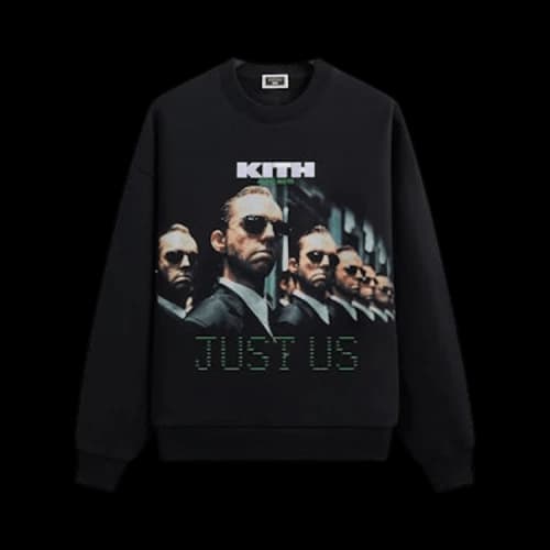 Kith For The Matrix Just Us Vintage Nelson Crewneck 'Black'