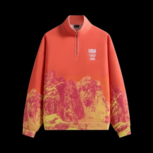 Kith For Team USA Winter Mountain Quarter Zip 'Citrine'