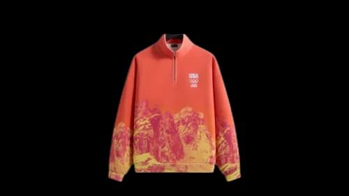 Kith Team USA Winter Mountain Quarter Zip Top Citrine