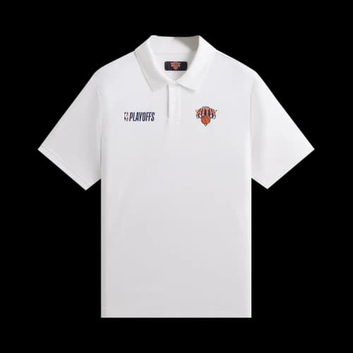 Kith For The New York Knicks Playoffs Ainslie Pique Polo 'White'