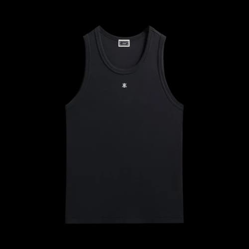 Kith Crest Ribbed Tank 'Black'