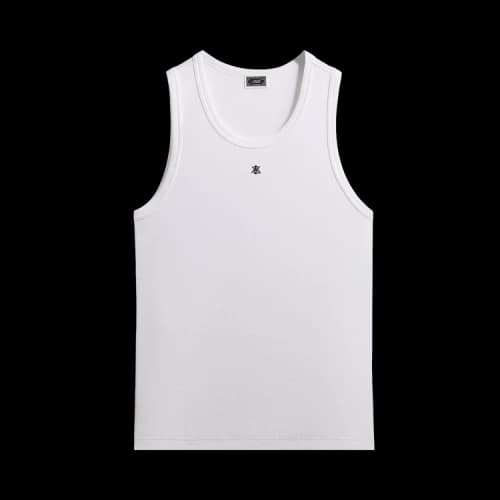 Kith Crest Ribbed Tank 'White'