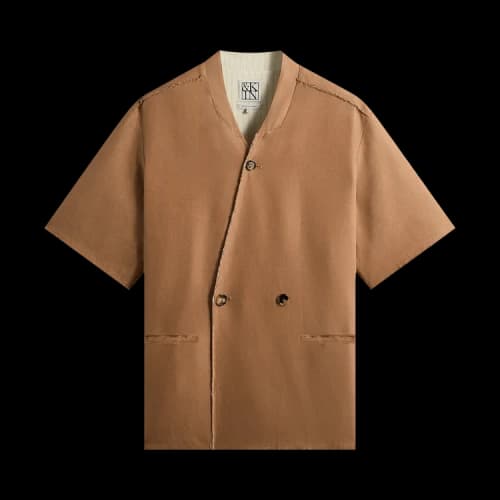 Kith &Kin Linen Viscose Twill Mathis Shirt 'Strand'