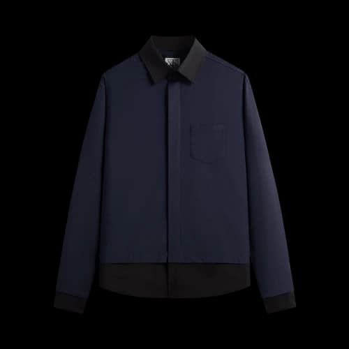 Kith &Kin Tropical Wool Nico Shirt 'Nocturnal'