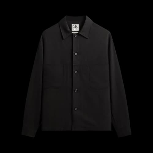 Kith &Kin Textured Viscose Ace Buttondown 'Black'