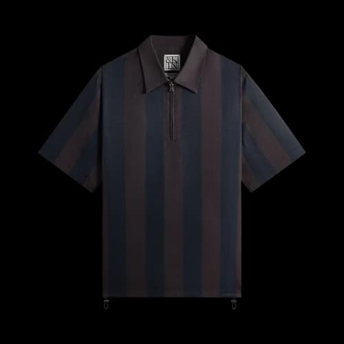 Kith &Kin Montis Quarter Zip Faille Shirt 'Cosmos'