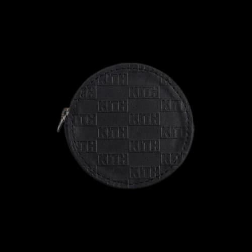 Kith Monogram Leather Coin Pouch 'Black'
