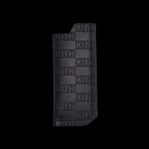 Kith Monogram Leather Lighter Pouch 'Black'