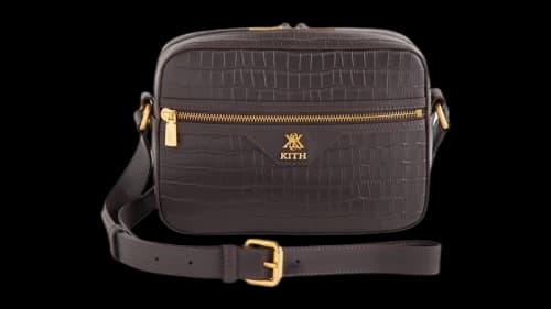 Kith Croc Debossed Leather Camera Crossbody Incognito