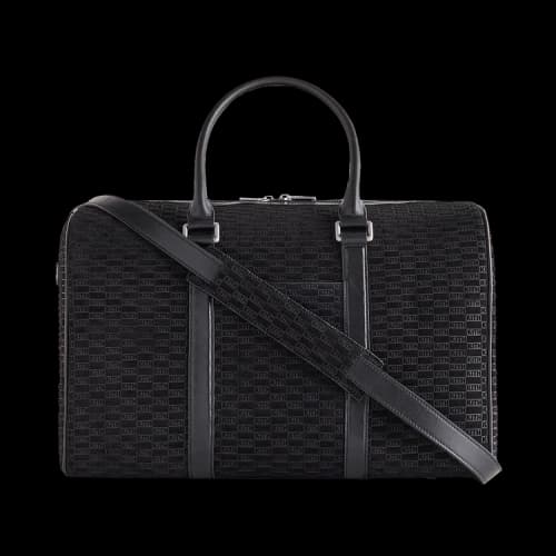 Kith Monogram Suede Traveler K40 Bag Black 'Ink'