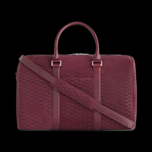 Kith Monogram Suede Traveler K40 Bag 'Magma'