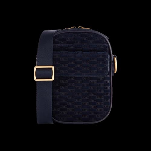 Kith Monogram Suede Passenger K15 Bag 'Ink'