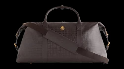 Kith Croc Debossed Leather Duffle Bag Incognito