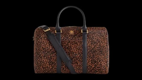 Kith Leopard Printed Ponyhair Traveler K40 Bag Sanctuary